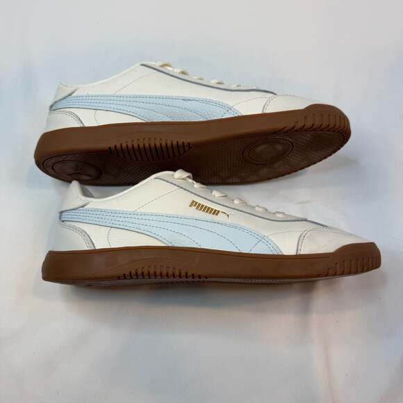 PUMA Club 5v5 Lux White Powder Blue Sneakers Womens 8.5 - Picture 6 of 12